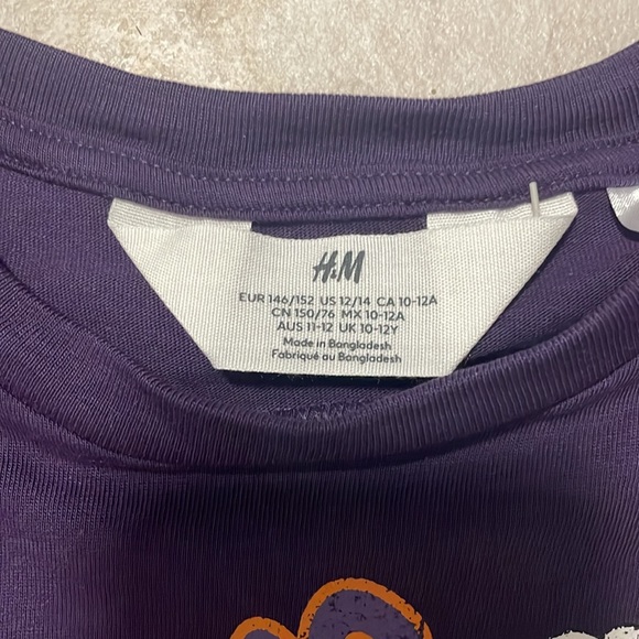 🍀Sale 4/$20 NWOT H&M kids Scooby Doo vintage look boxy cropped graphic t-shirt - Picture 2 of 3